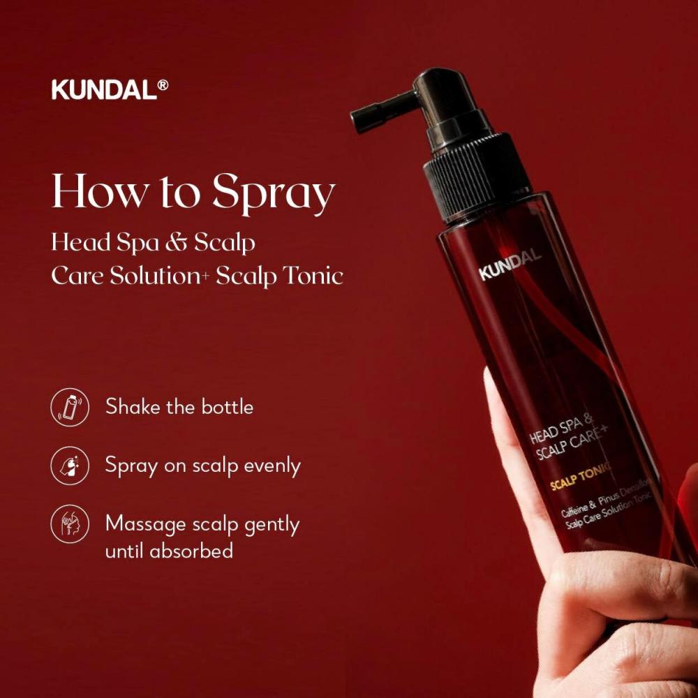 KUNDAL Kopfhaut Tonic - mit Koffein und Salicylsäure zur sanften Reinigung der Kopfhaut und zur Aufrechterhaltung einer ausgeglichenen Kopfhaut - 100 ml