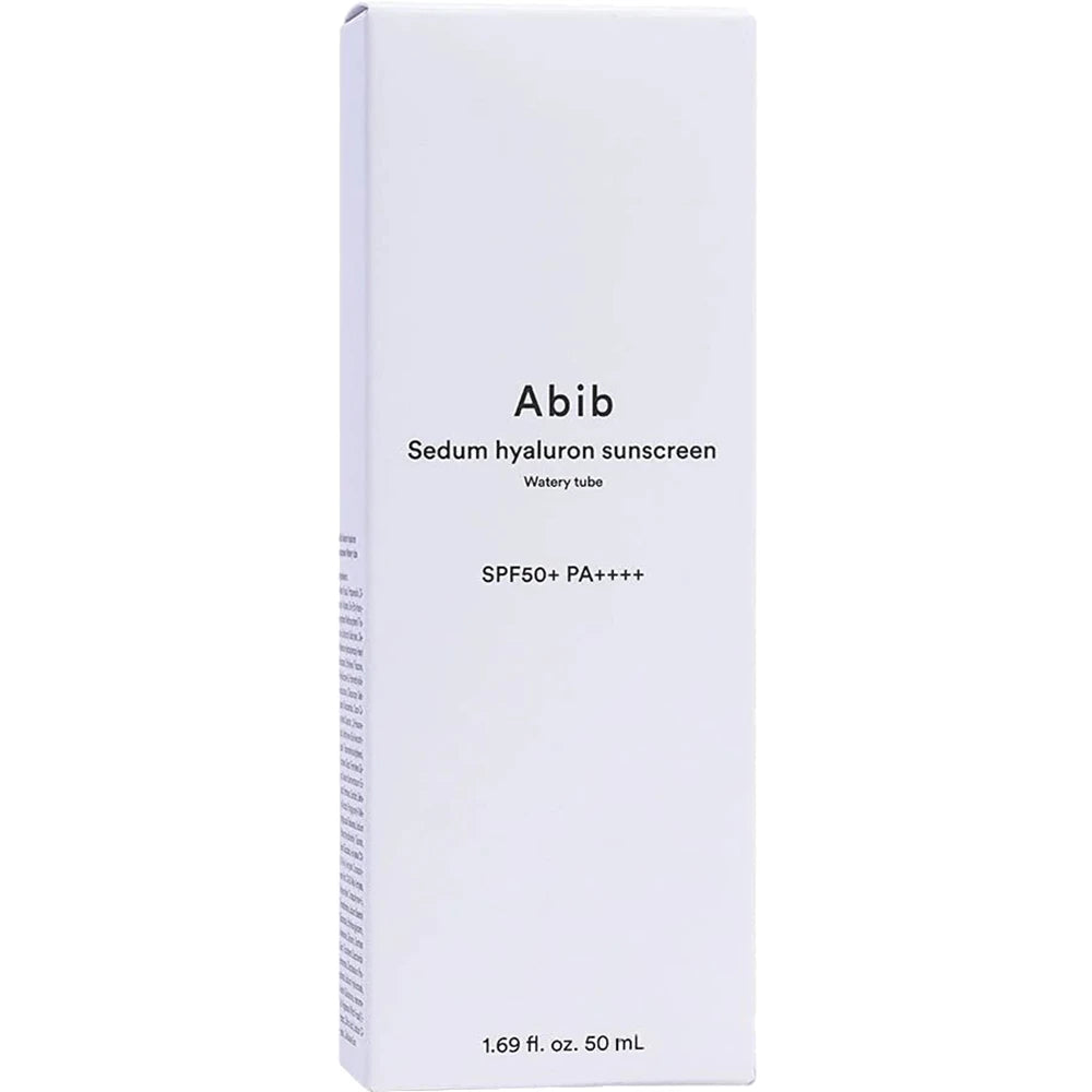 ABIB Sedum Hyaluron Sonnencreme Watery Tube Gesichtscreme - Schutz und Feuchtigkeit, 50 ml