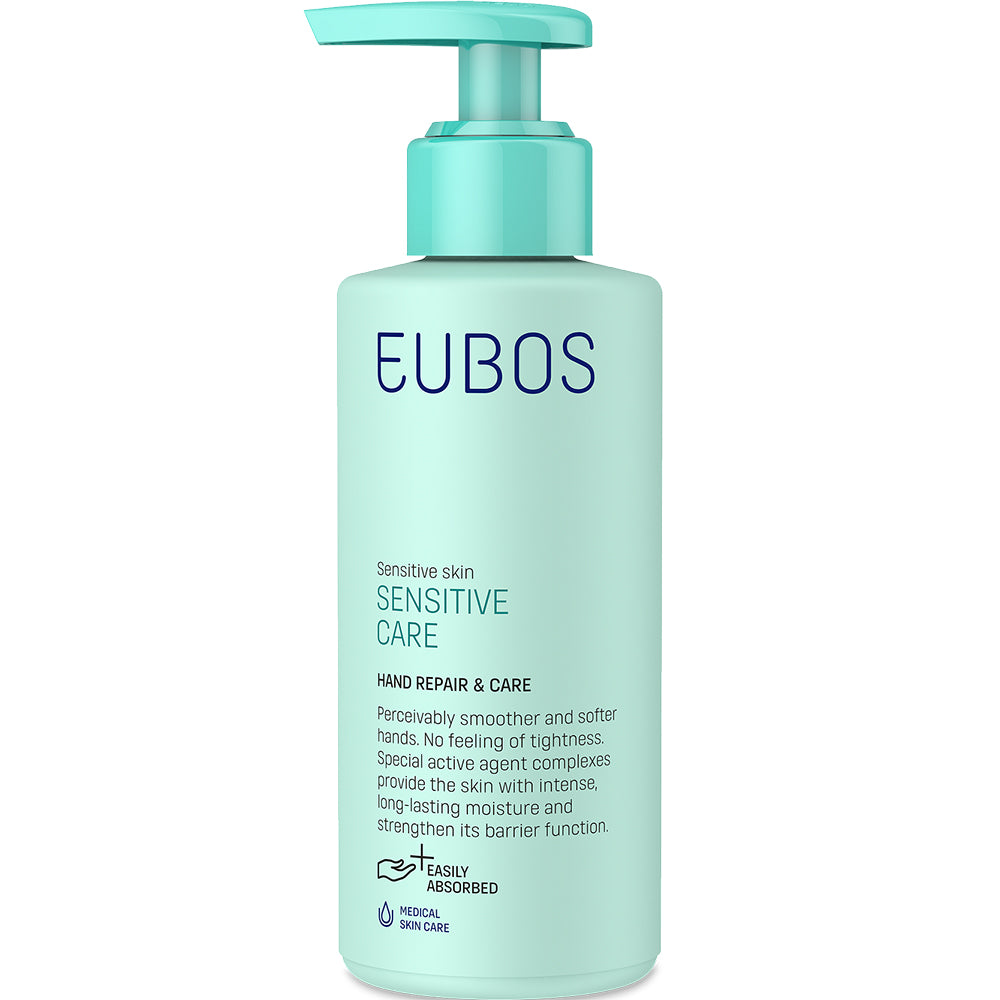 EUBOS Sensitive Care Handreparatur- und Pflege-Spender - Handcreme mit Glycerin und Sheabutter zur Feuchtigkeitsversorgung und Erhaltung des Hautkomforts - 150 ml