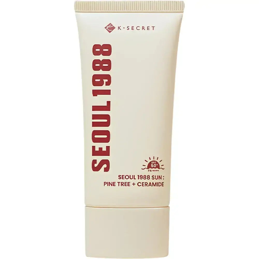 KSECRET Seoul 1988 Sonnencreme Kiefer + Ceramid - Feuchtigkeitsspendende Gesichtscreme mit Kieferknospenextrakt und Ceramid NP zur Beruhigung der Haut und Aufrechterhaltung der natürlichen Hautbarriere - 50 ml