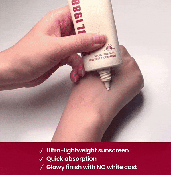 KSECRET Seoul 1988 Sonnencreme Kiefer + Ceramid - Feuchtigkeitsspendende Gesichtscreme mit Kieferknospenextrakt und Ceramid NP zur Beruhigung der Haut und Aufrechterhaltung der natürlichen Hautbarriere - 50 ml