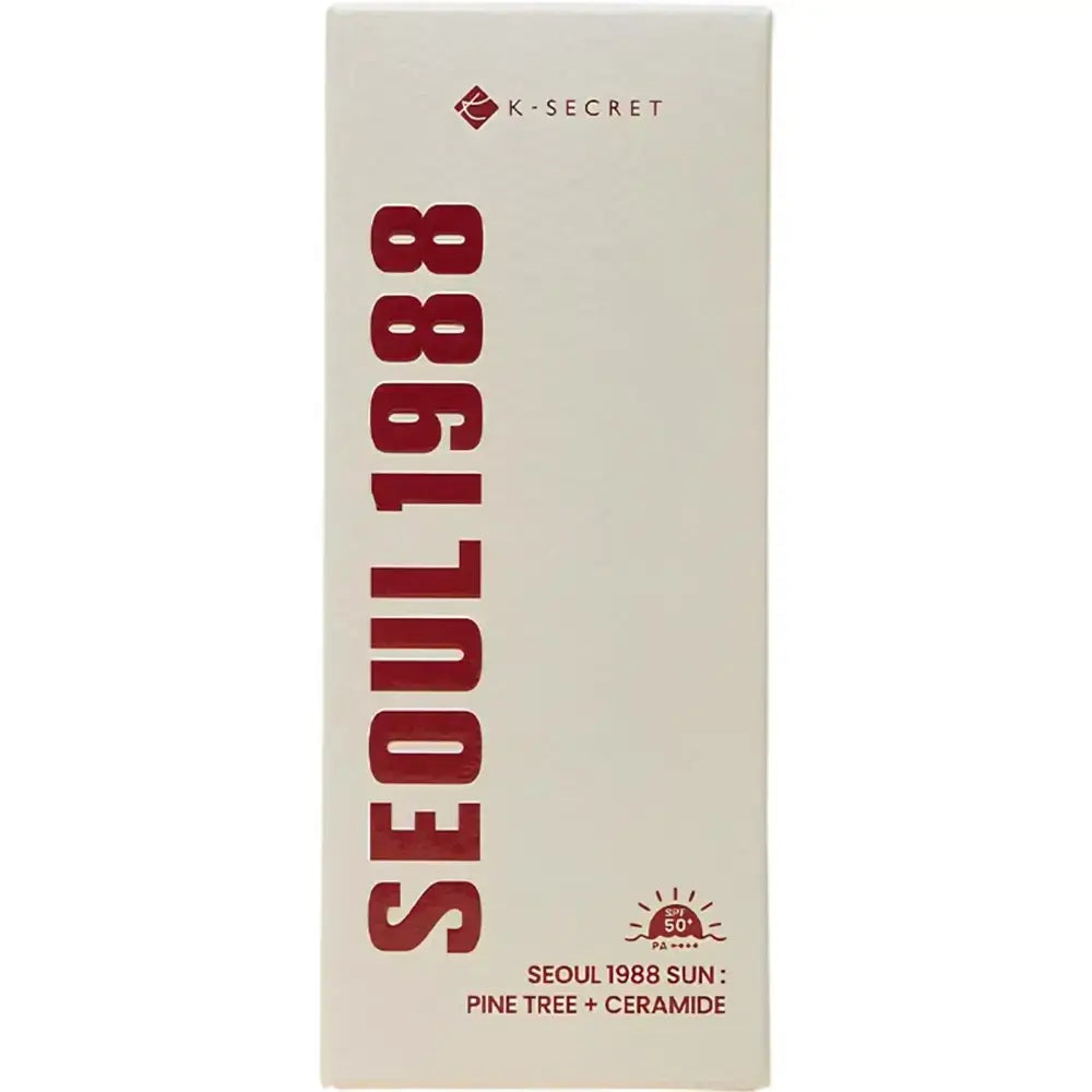 KSECRET Seoul 1988 Sonnencreme Kiefer + Ceramid - Feuchtigkeitsspendende Gesichtscreme mit Kieferknospenextrakt und Ceramid NP zur Beruhigung der Haut und Aufrechterhaltung der natürlichen Hautbarriere - 50 ml