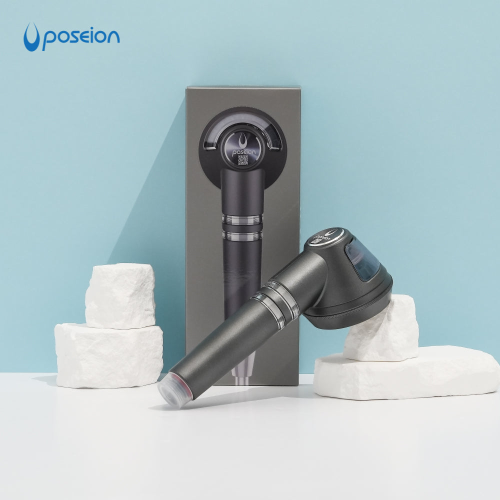 POSEION BT100 Premium Koreanisches revitalisierendes Duschkopf, Dunkelgrau