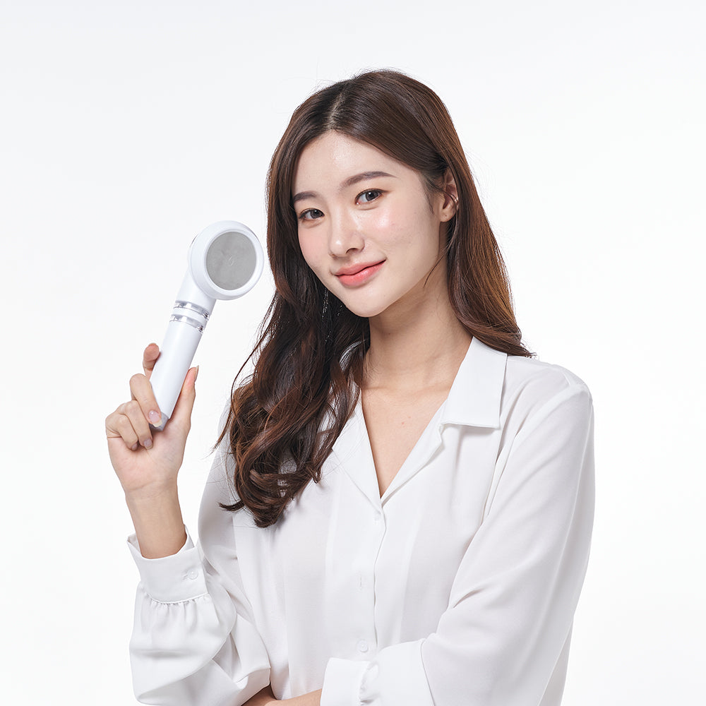 POSEION BT100 Premium Koreanische revitalisierende Duschkopf, Schneeweiß