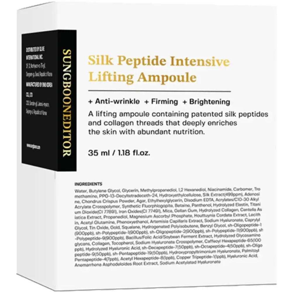 SUNGBOON EDITOR Seidenpeptid-Konzentrat für das Gesicht - Intensives Lifting und Faltenfeuchtigkeit, 35 ml