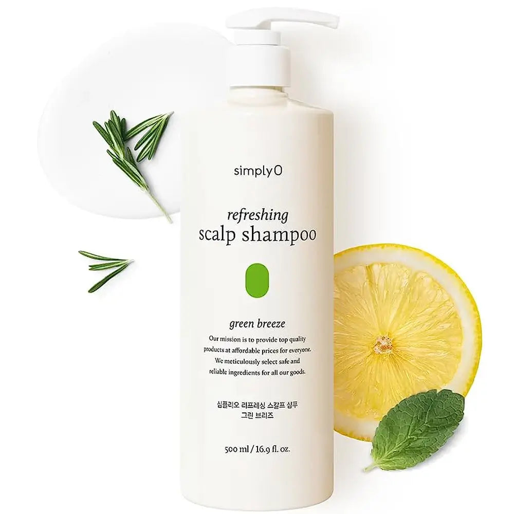 Textur des Shampoos mit Menthol-Effekt	