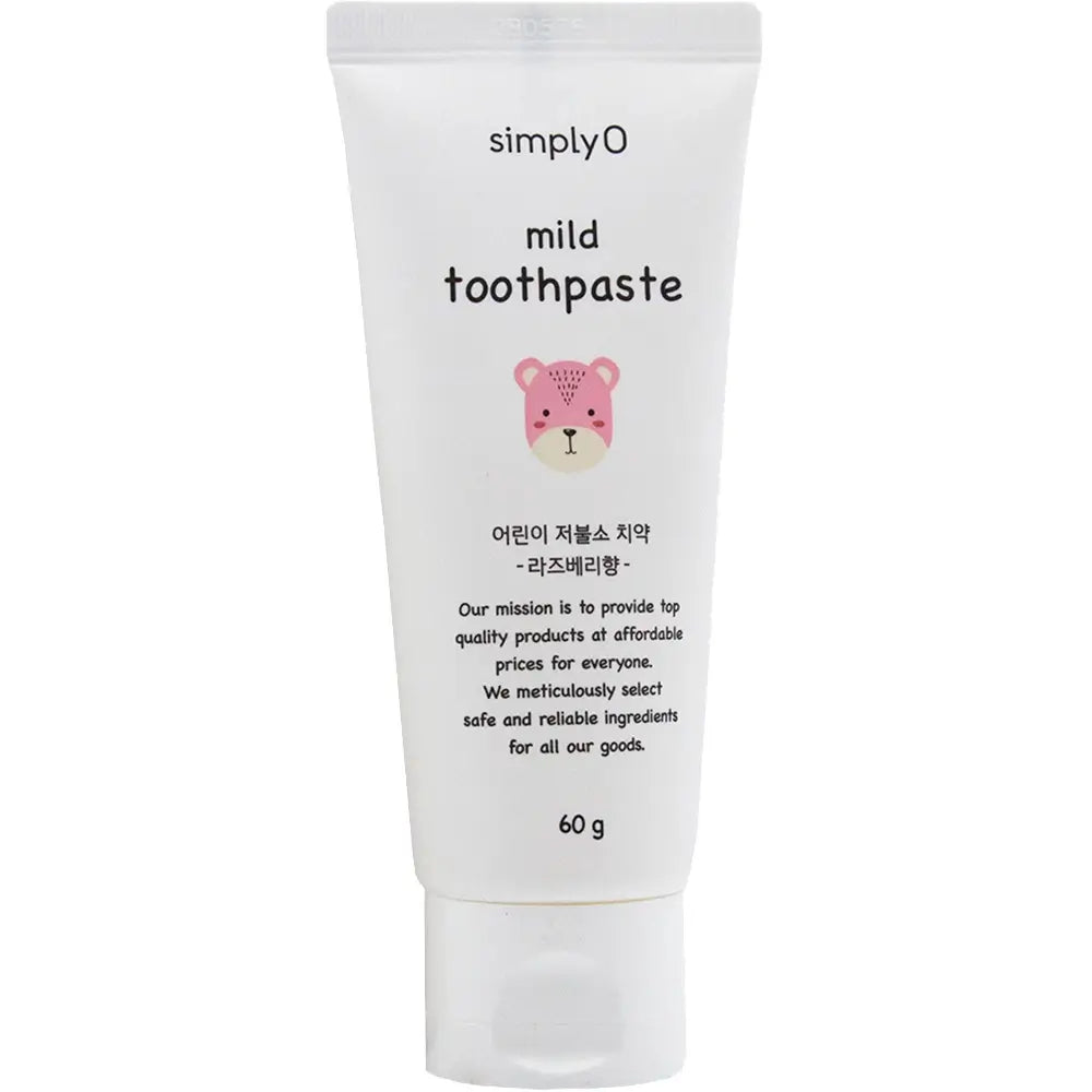 SIMPLYO Zahnpasta Raspberry – Tube mit Himbeermotiv	
