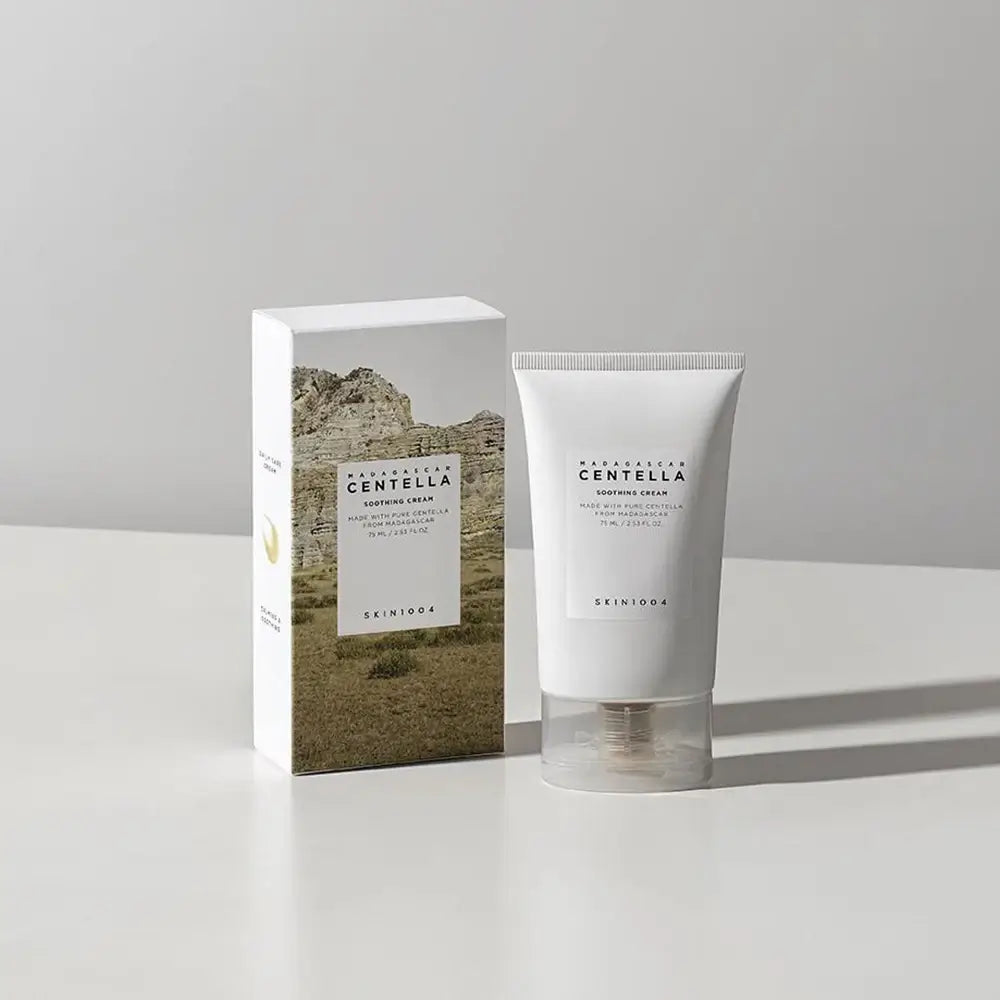 Anwendung der beruhigenden Creme	