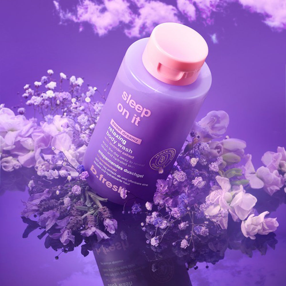B.fresh Sleep On It - Duschgel mit Hyaluronsäure und Lavendel zur Hydratisierung und Pflege der Haut - 473 ml