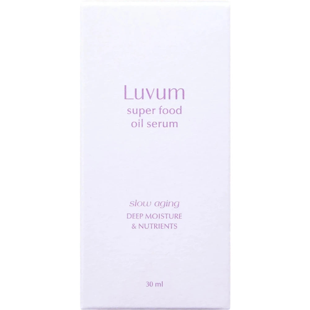 LUVUM Slow Aging Super Food Oil Serum – Gesichtsserum mit Blaubeer- und Grünteeöl zur Hautfeuchtigkeit und -komfort – 30 ml