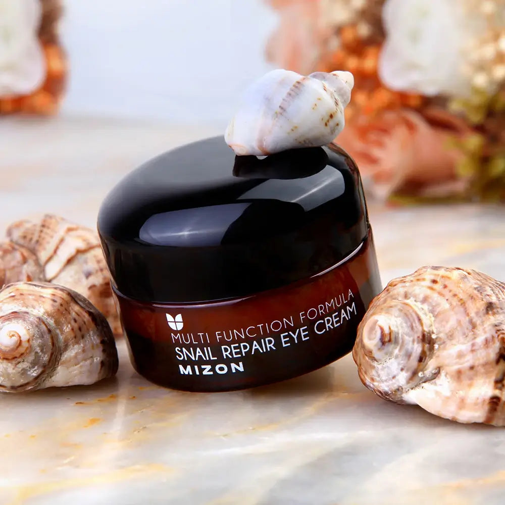 MIZON Snail Repair Augencreme Intensiv Feuchtigkeitsspendend Anti-Falten - Helligkeit und Regeneration mit Schneckensekret-Extrakt, 25 ml