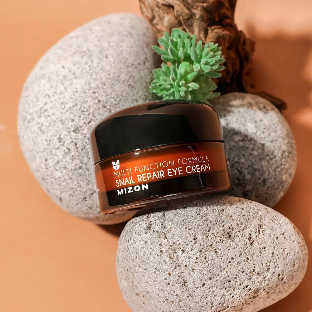 MIZON Snail Repair Augencreme Intensiv Feuchtigkeitsspendend Anti-Falten - Helligkeit und Regeneration mit Schneckensekret-Extrakt, 25 ml