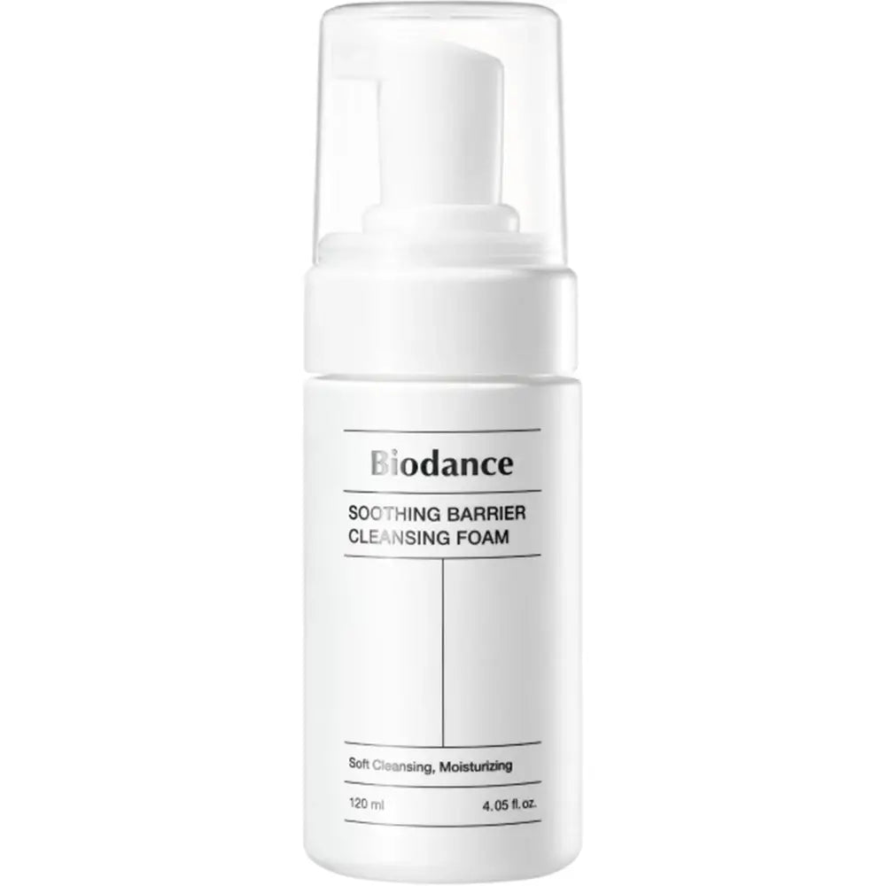 BIODANCE Beruhigender Barriere-Schaumreiniger für das Gesicht 120 ml - Sanfte Reinigung und intensive Feuchtigkeit mit pflanzlichem Mucin, 120 ml