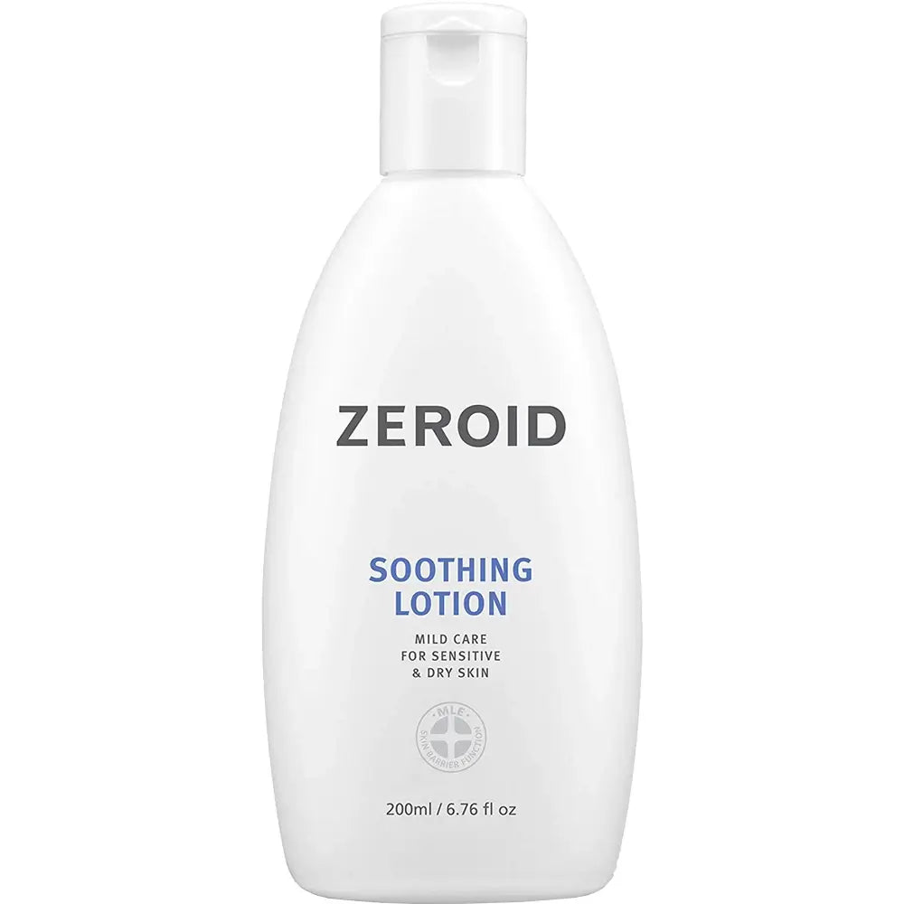 ZEROID Beruhigende Körperlotion mit Ceramid-9S und Distelsamenöl – Beruhigt und spendet Feuchtigkeit – 200 ml