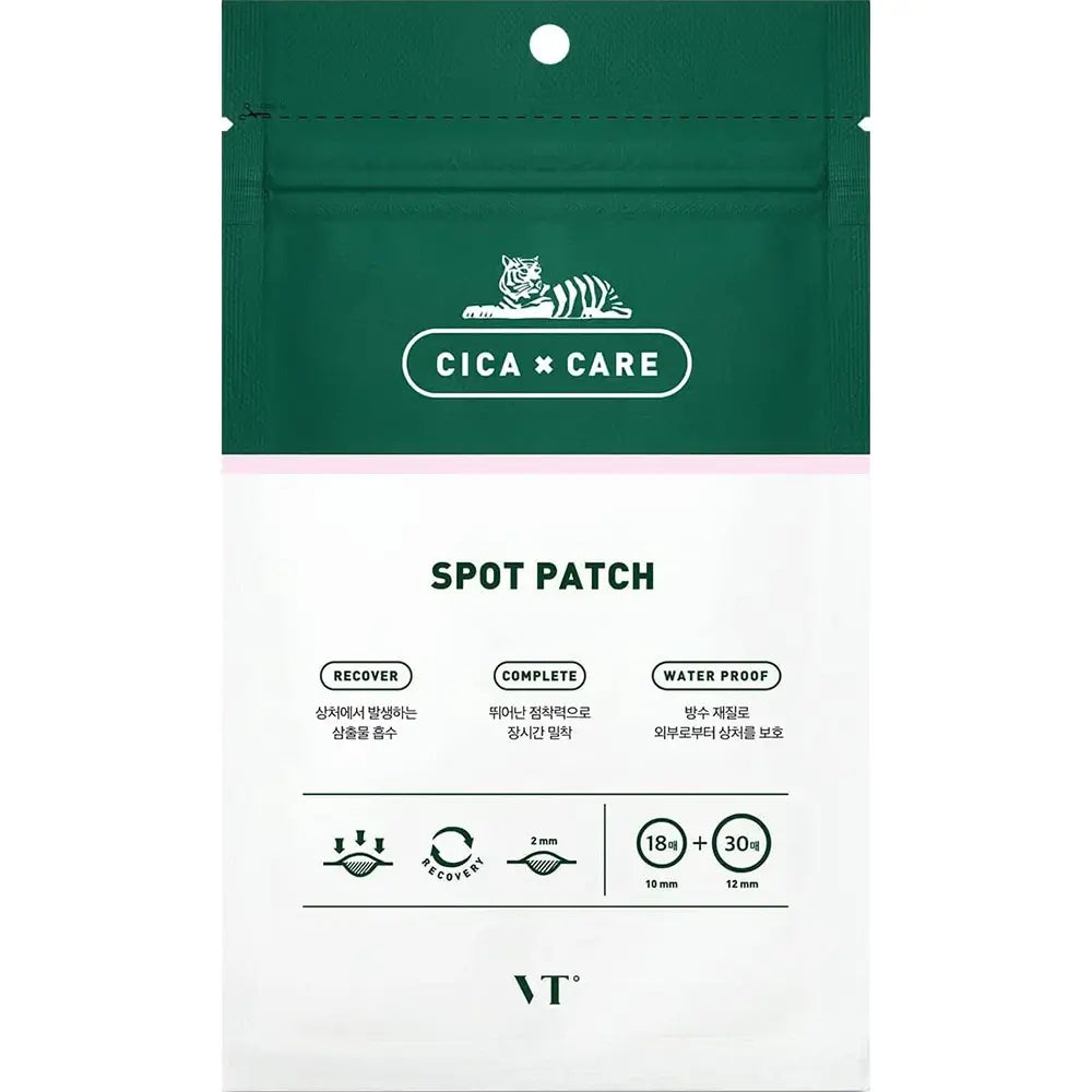 VT COSMETICS Spot Patch - Hydrokolloid-Pflaster mit Cica-Extrakt zur Behandlung von Hautunreinheiten (48 Stück)
