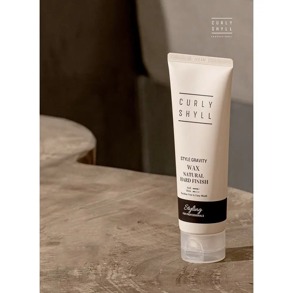 CURLY SHYLL Style Gravity Styling Wax Natural Hard Finish - Strong Hold and Natural Shine, 100 ml