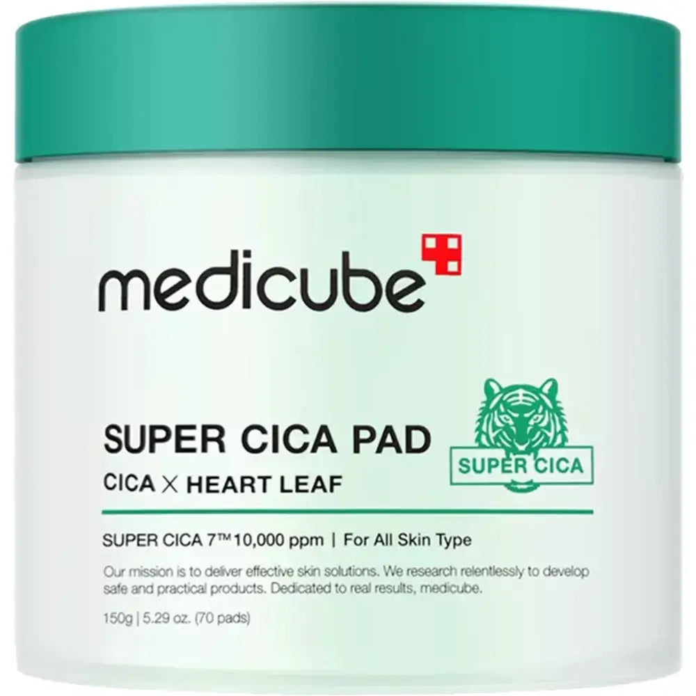 Medicube Super Cica Toner Pads - Intensiv beruhigend und tief feuchtigkeitsspendend, 70 Stück