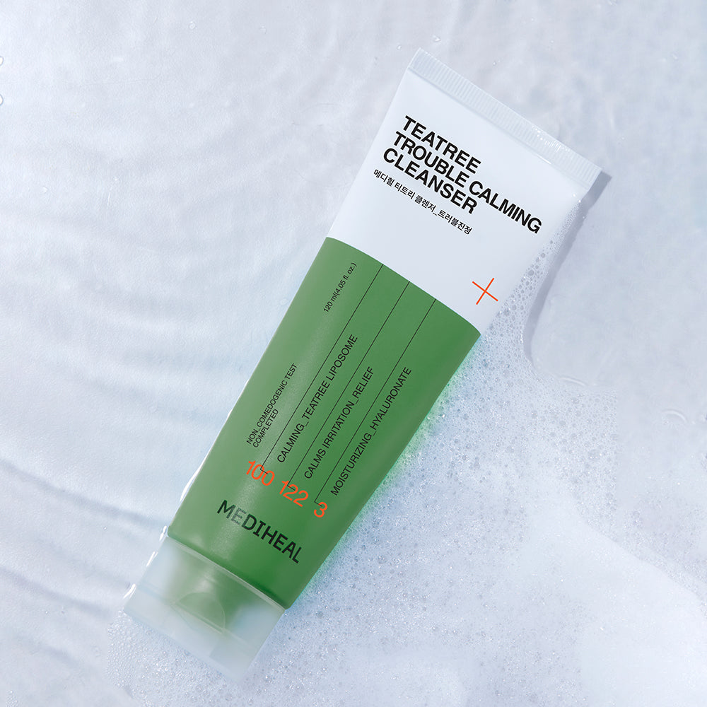 MEDIHEAL Teebaum-Reiniger zur Beruhigung bei Hautproblemen, 120 ml