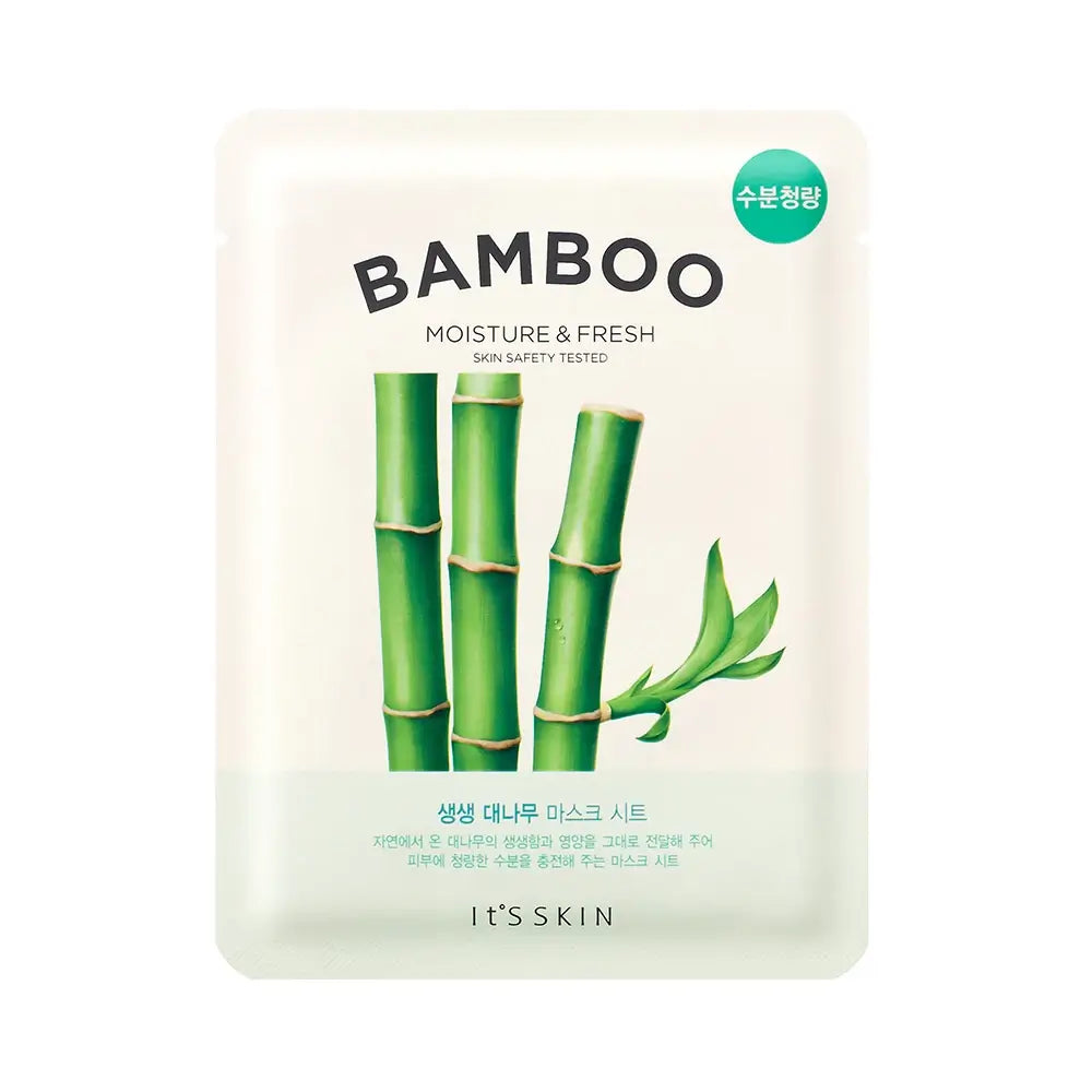 IT'S SKIN Die Frische Bambus - Gesichtsmaske mit Bambusextrakt und Aminosäuren für Erfrischung, Feuchtigkeit und Komfort trockener Haut - 19 g
