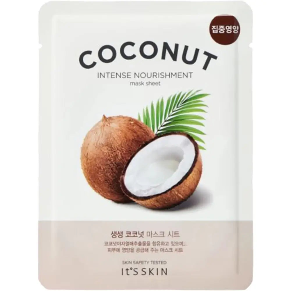 IT'S SKIN Die frische Kokosnuss - Gesichtsmaske mit Kokosnussextrakt und Hyaluronsäure für Feuchtigkeit und Hautkomfort - 18g