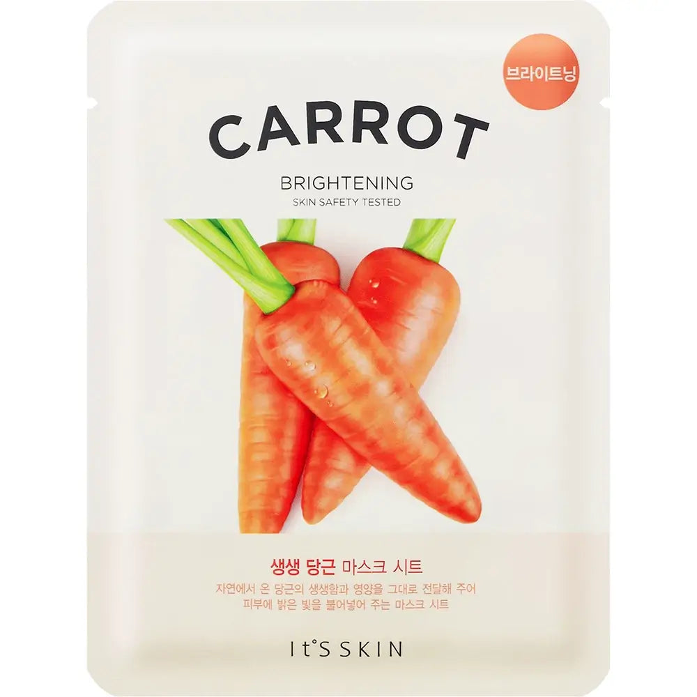 IT'S SKIN Die frische Karotte - Gesichtsmaske mit Karottenextrakt und Vitamin A für Feuchtigkeit und Ausstrahlung - 19 g