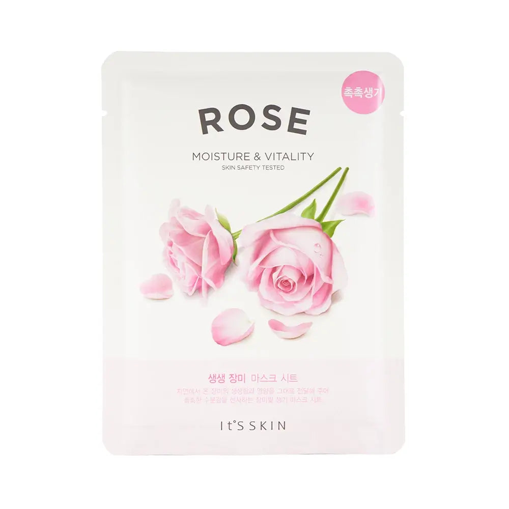 IT'S SKIN Die frische Rose - Gesichtsmaske mit Rosenextrakt und Vitaminen, die Hautirritationen beruhigt und die natürliche Regeneration fördert - 18 g