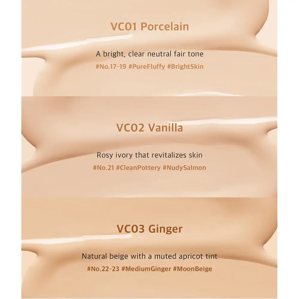 BLACK ROUGE Thin Layer Velour Cushion Fond de Ten Compact VC03 GINGER - Intensive Hydration and UV Protection, 15g