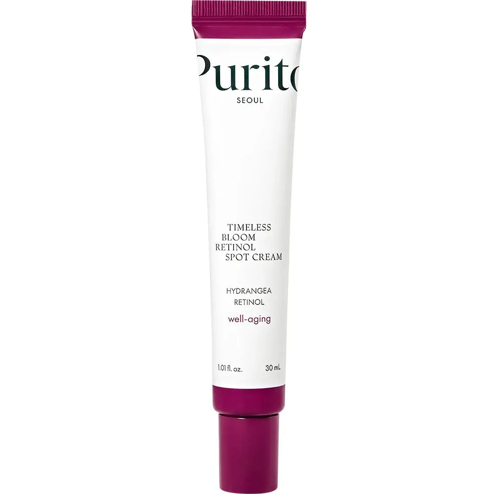 PURITO Timeless Bloom Retinol Spot Cream - Gesichtscreme mit Retinol und Bakuchiol zur Reduzierung von Falten - 30 ml
