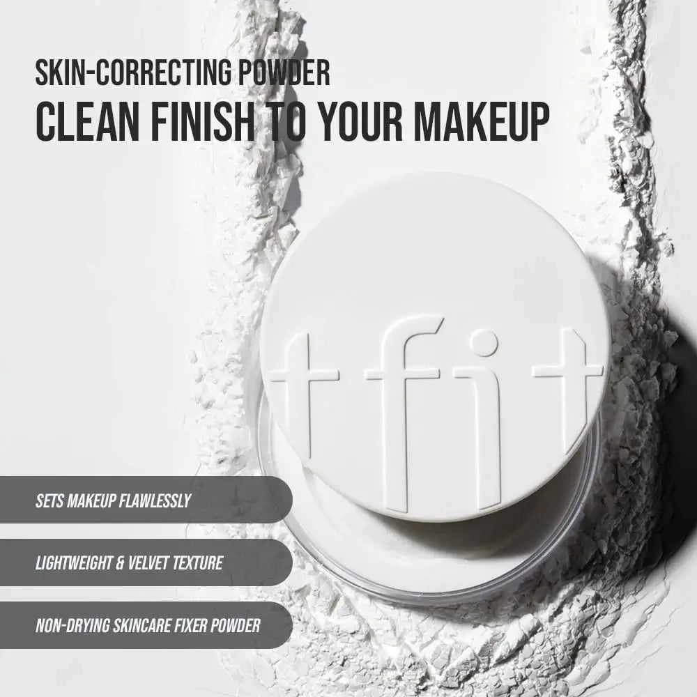 TFIT Translucentes Puder-Set 01 Weiß - Sebumkontrolle und Feuchtigkeit für glatte Haut, 10g