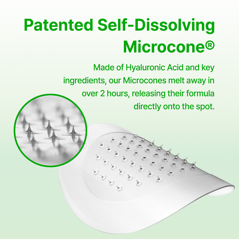 ACROPASS Trouble Care Microcone Patch - plasturi formulati cu Centella Asiatica (CICA) si niacinamide, care contribuie la ingrijirea localizata a imperfectiunilor si la metinerea echilibrului sebumului - 6 buc