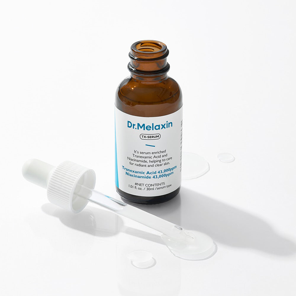 Dr. Melaxin TX Ampulle - Gesichtsserum mit Tranexamsäure und Niacinamid zur Reduzierung von Hyperpigmentierung und für einen gleichmäßigen Hautton - 30 ml
