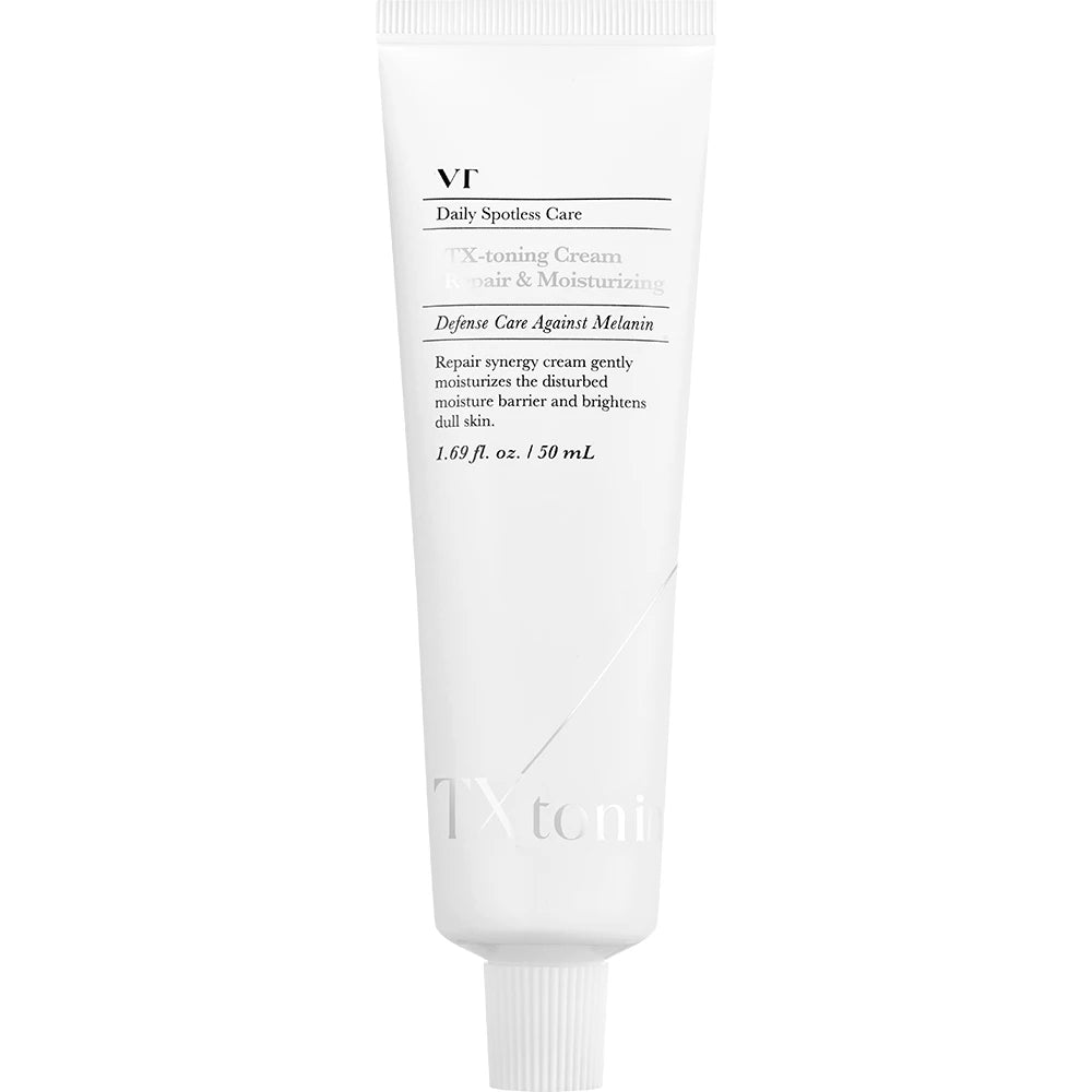 VT COSMETICS TX-Toning Creme - Gesichtscreme mit Tranexamsäure und Niacinamid zur Reduzierung von post-akneischen Flecken und Hyperpigmentierung für einen strahlenden Teint - 50 ml
