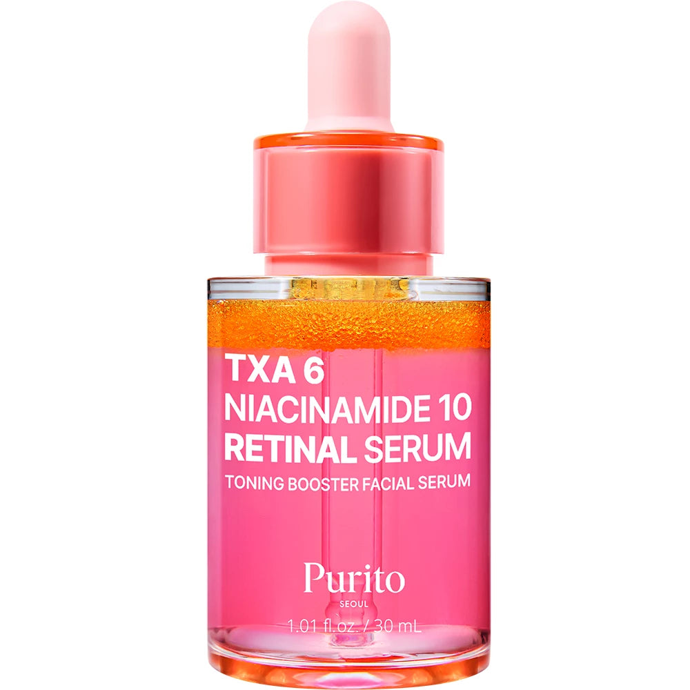 PURITO TXA 6 Niacinamide 10 Retinal - Gesichtsserum mit Tranexamsäure und Niacinamid zur Aufhellung von Pigmentflecken und zur Ebnen des Hauttons - 30 ml
