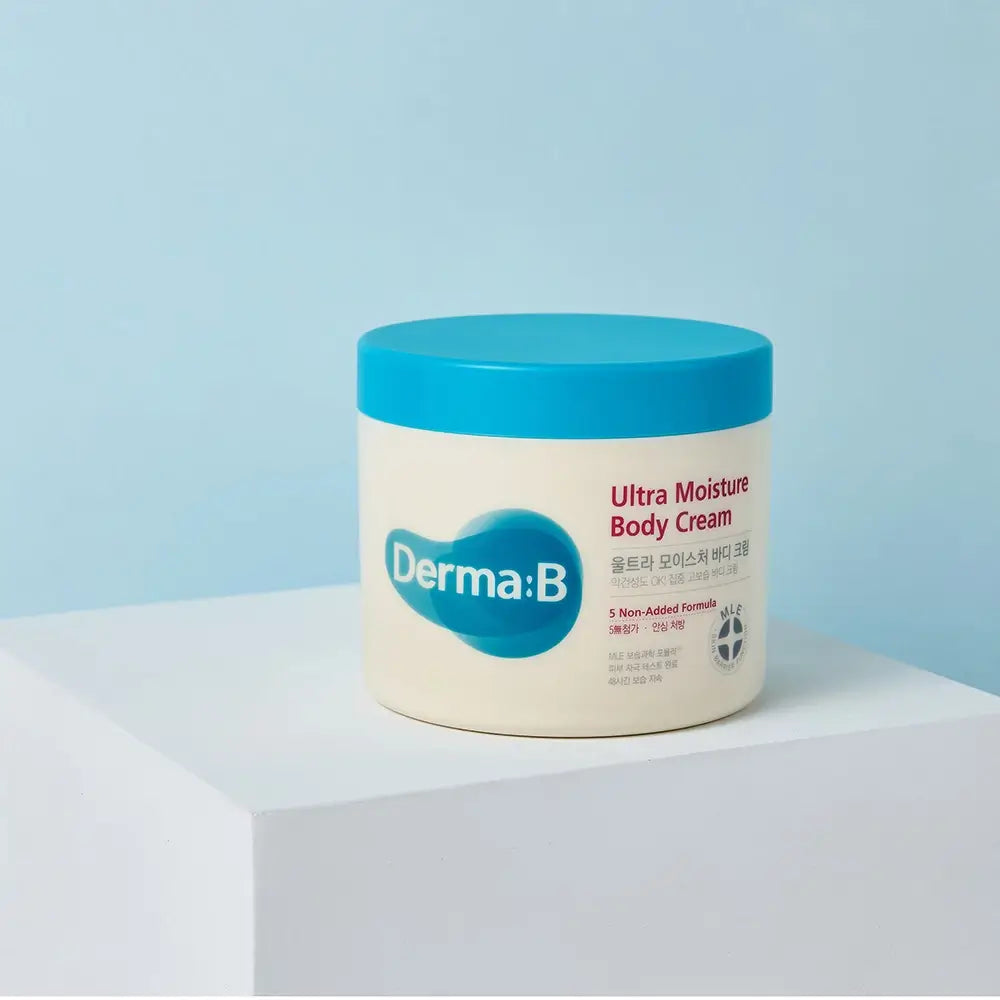 DERMA:B Ultra Moisture Körpercreme - Intensive 48H Feuchtigkeit & Schnelle Absorption, 430 ml