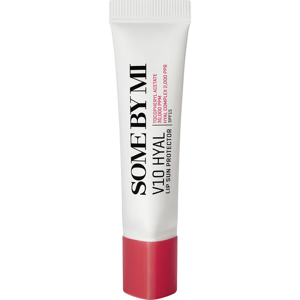 SOME BY MI V10 Hyal Lip Protector Berry SPF15 - Lippenbalsam mit Hyaluronsäure und Sheabutter, das Feuchtigkeit spendet und angenehm zu tragen ist - 7 ml - Berry
