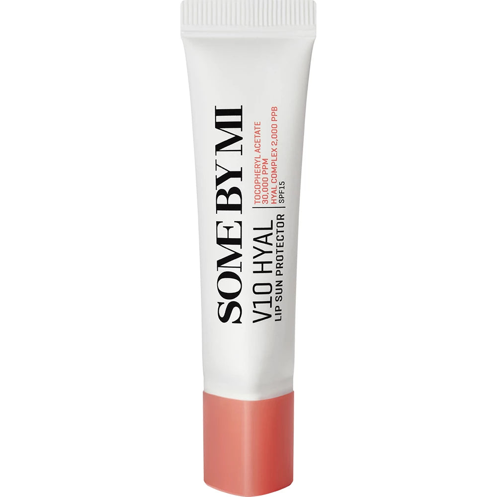 SOME BY MI V10 Hyal Lip Protector Rosy SPF15 - Lippenbalsam mit Sheabutter und Hyaluronsäure, 7 ml - Rosy