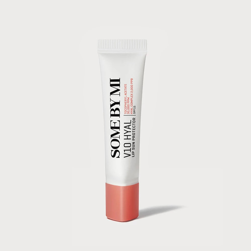 SOME BY MI V10 Hyal Lip Protector Rosy SPF15 - Lippenbalsam mit Sheabutter und Hyaluronsäure, 7 ml - Rosy