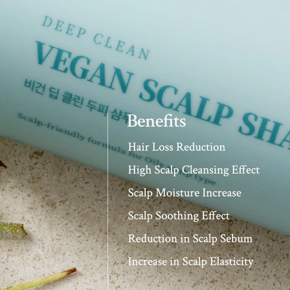 VILLAGE 11 FACTORY Vegan Deep Clean Scalp Shampoo - sampon purifiant formulat cu acid salicilic si ulei esential de menta, care contribuie la curatarea scalpului si la mentinerea prospetimii - 300 gr