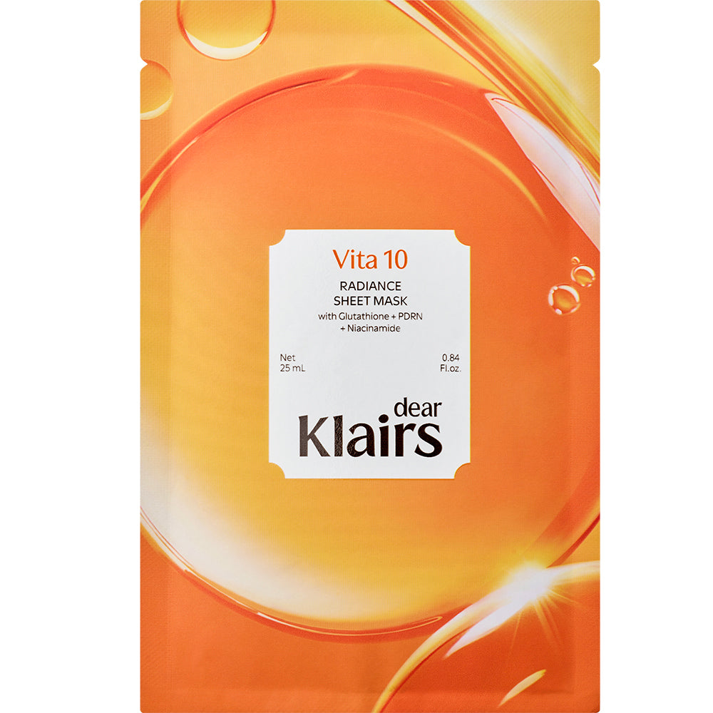 Dear Klairs Vita 10 Radiance Sheet Mask, 25 ml
