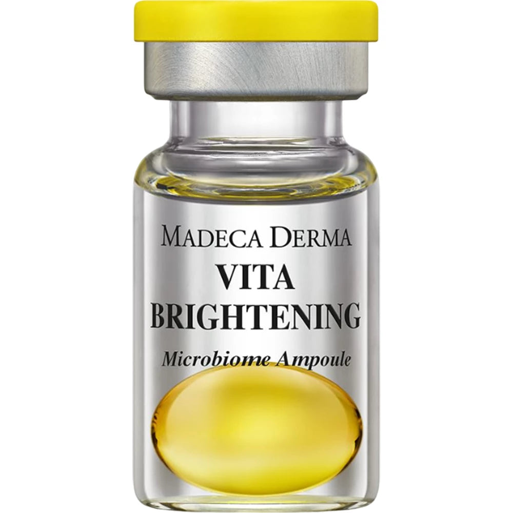 MADECA DERMA Vita Aufhellende Ampulle - Gesichtsserum mit Niacinamid und Centella Asiatica zur Verbesserung des Hauttons und Komforts - 7 ml x 5 Stk