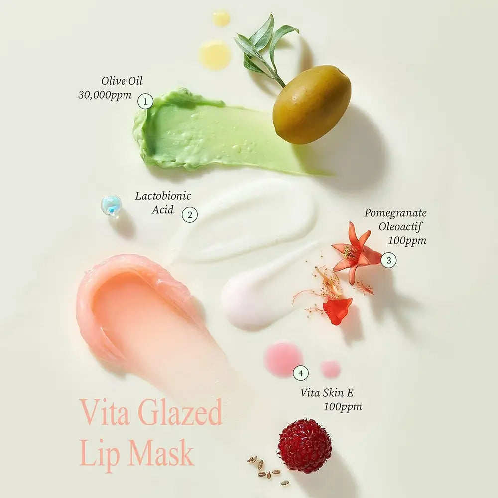 TOCOBO Vita Glazed Vegan Lippenmaske - Intensive Feuchtigkeit und Nährung für samtweiche Lippen, 20 ml
