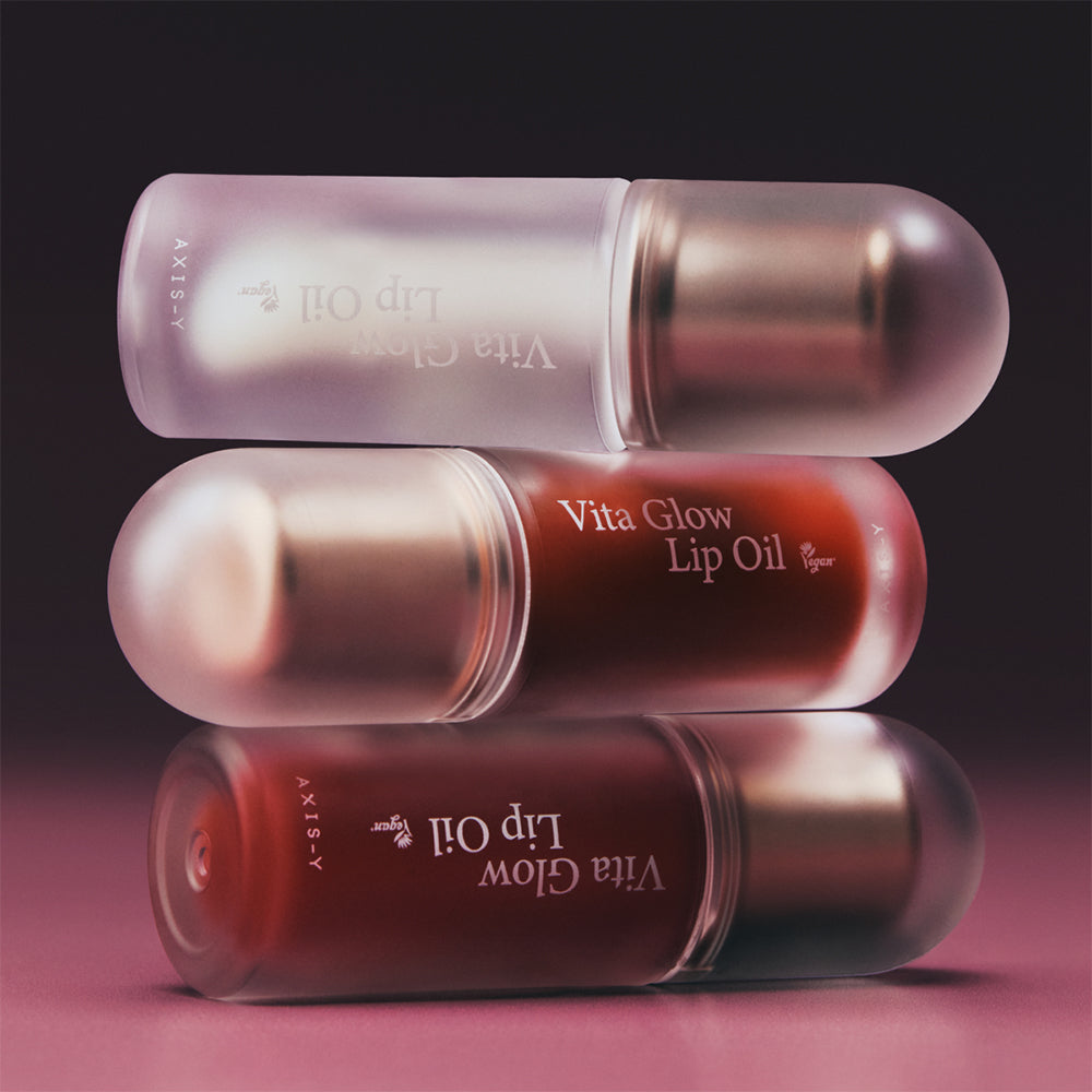 AXIS-Y Vita Glow Lip Oil - Lippenöl mit Himbeerextrakt und Vitamin E, das zur Aufrechterhaltung der Feuchtigkeit und des täglichen Komforts beiträgt - Chilled Berry
