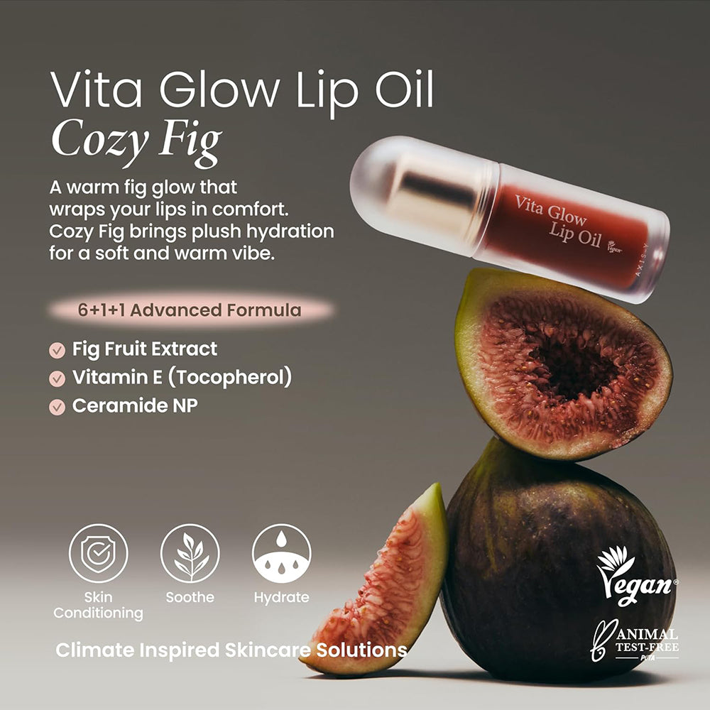 AXIS-Y Vita Glow Lip Oil - Cozy Fig