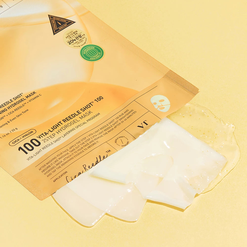 VT COSMETICS Vita-Light Reedle Shot 100 2-Schritte Hydrogel Maske