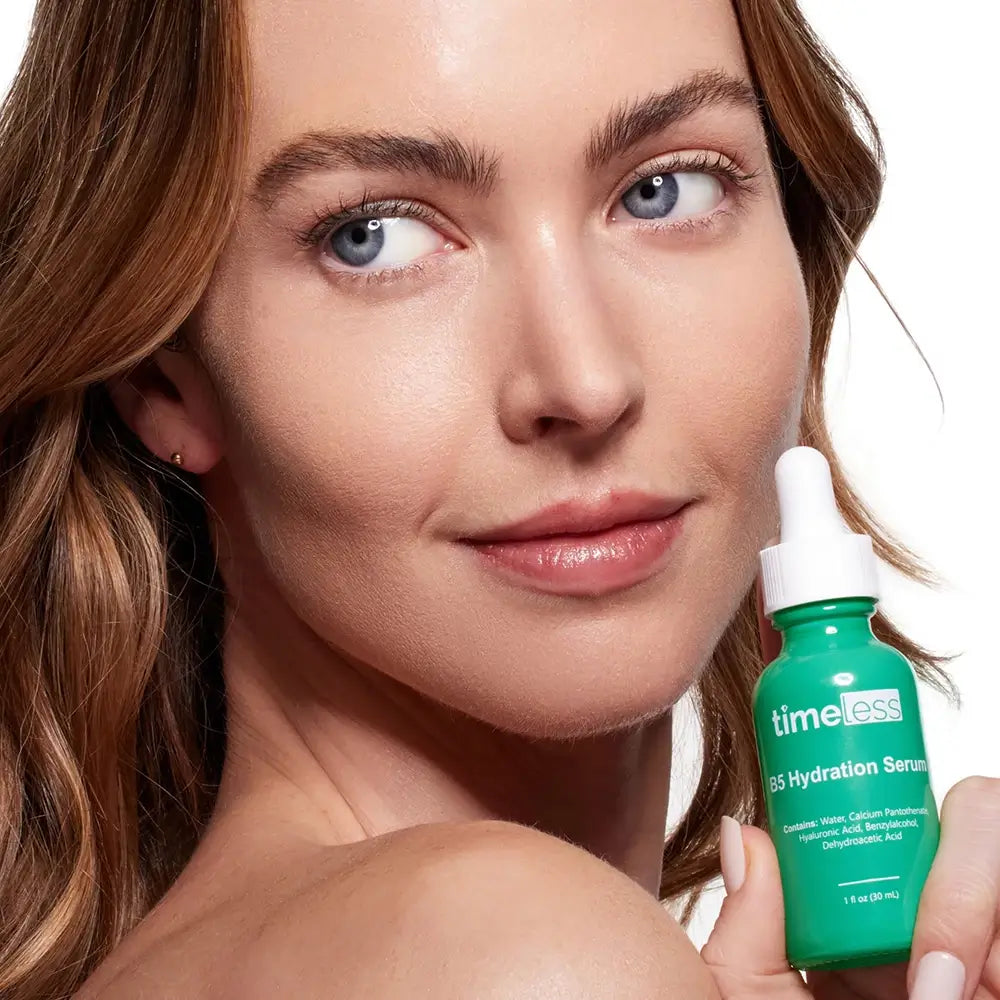 TIMELESS SKIN CARE Reines Feuchtigkeitsserum B5 - Intensive Feuchtigkeitsversorgung und Beruhigung für empfindliche Haut, 30 ml