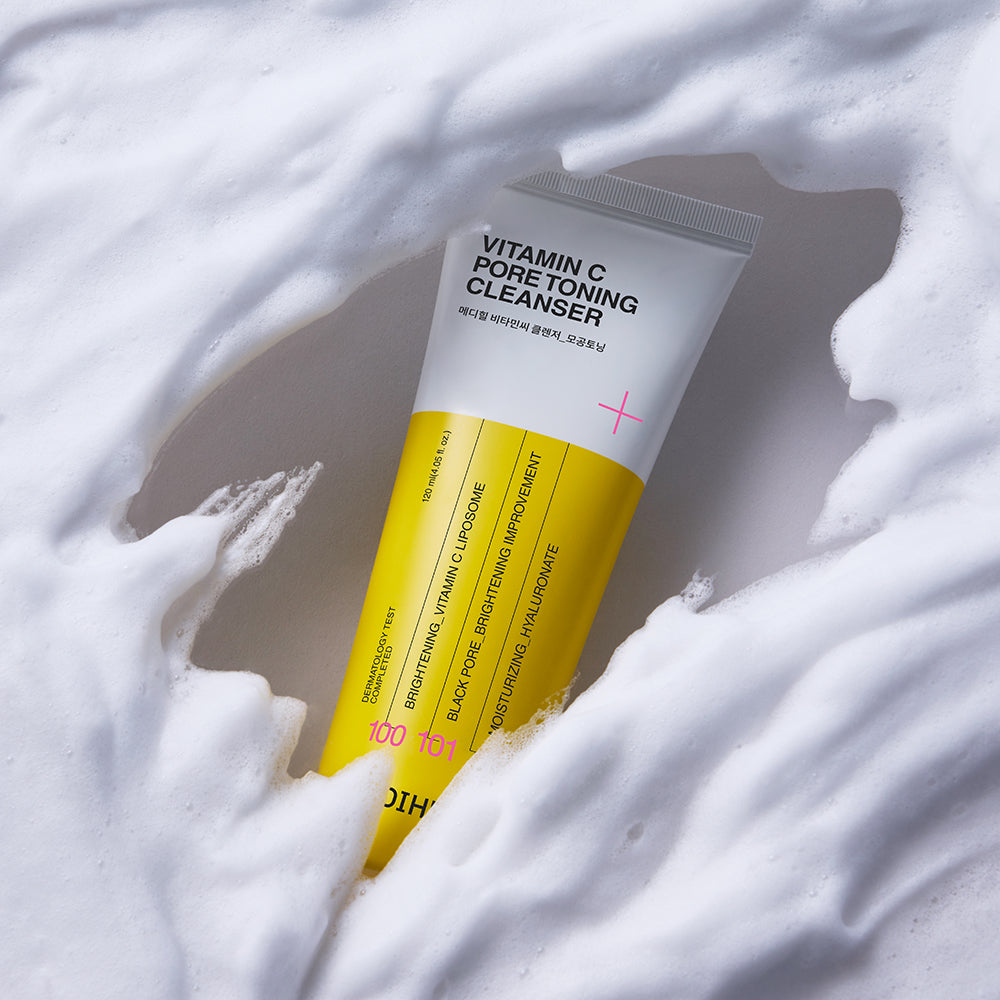 MEDIHEAL Vitamin C Cleanser Pore Toning - spuma de curatare - 120 ml