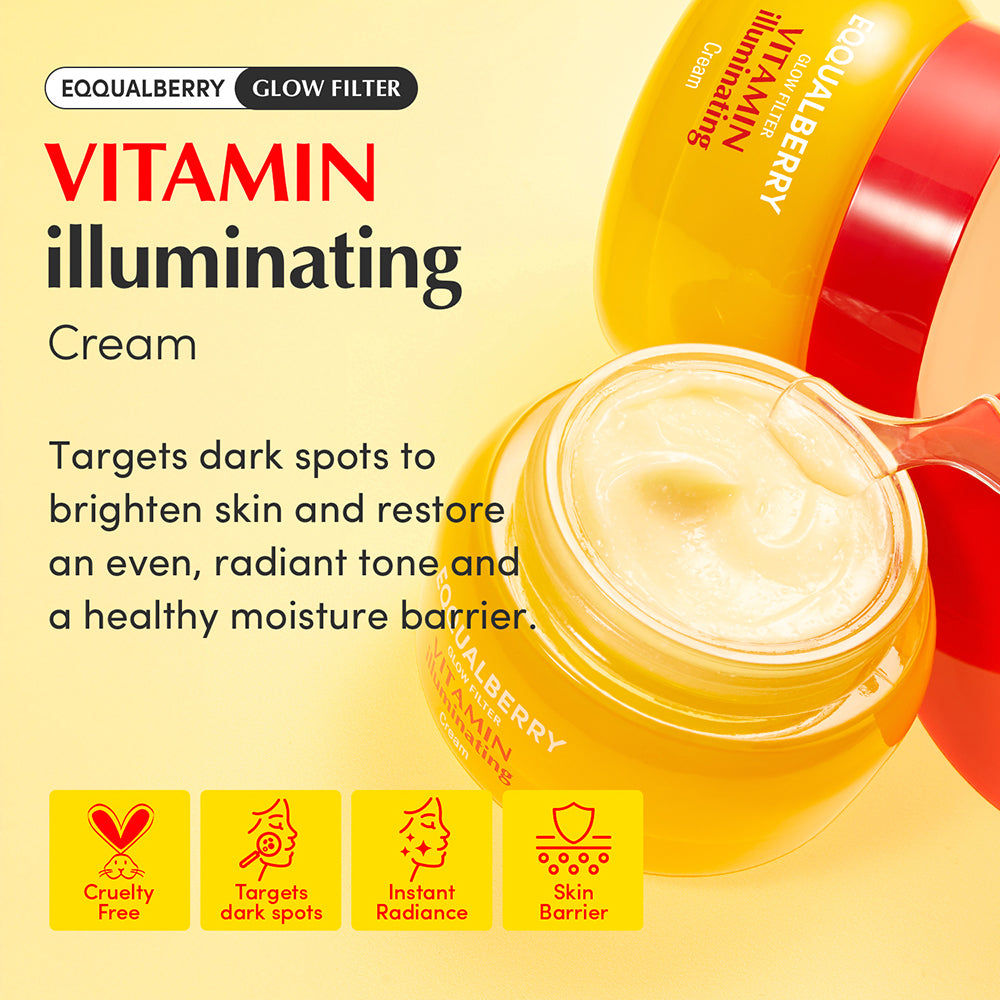 EQQUALBERRY Vitamin-Aufhellungscreme, 50 ml
