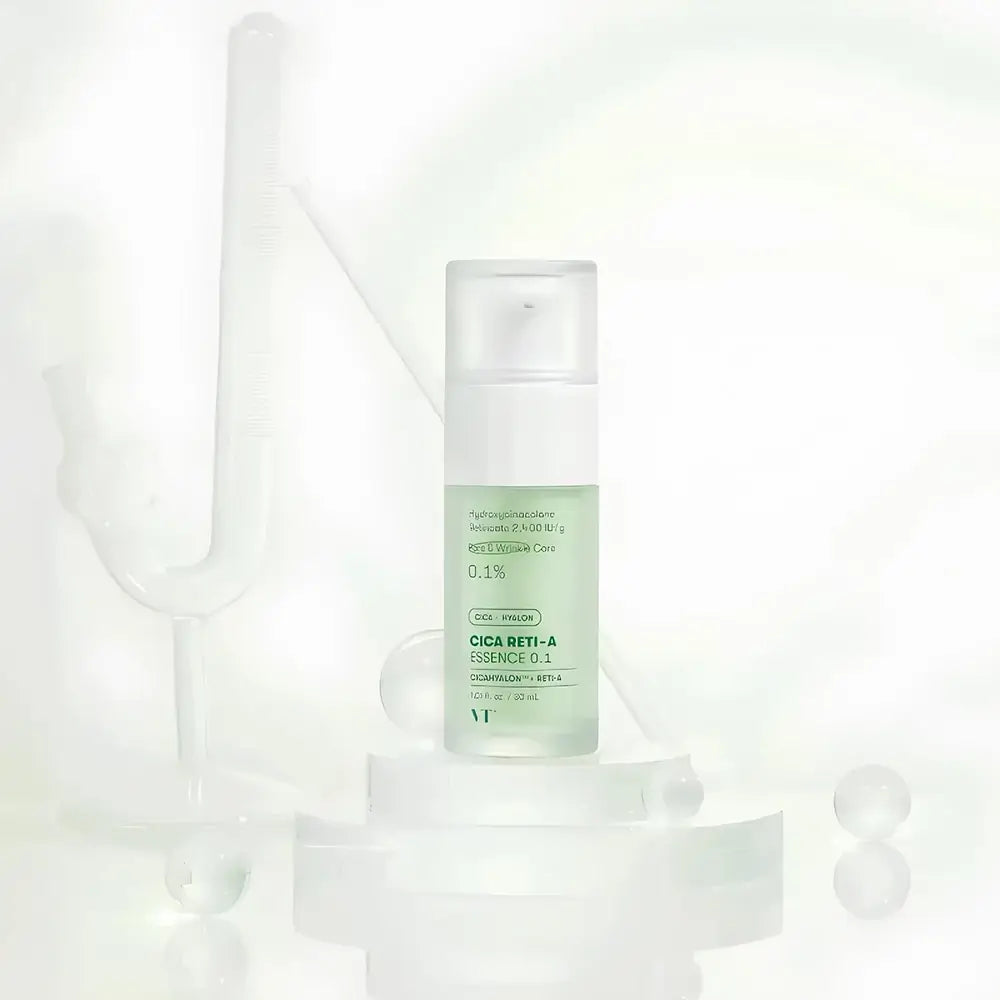 VT COSMETICS VT Cica Reti-A Essence 0.1 - Gesichtsessenz mit Retinol und Hydroxypinacolone Retinoat zur Verbesserung der Hauttextur und Reduzierung von Poren - 30 ml