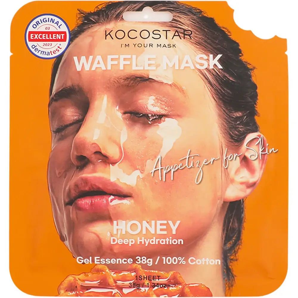 KOCOSTAR Waffelmaske Honig