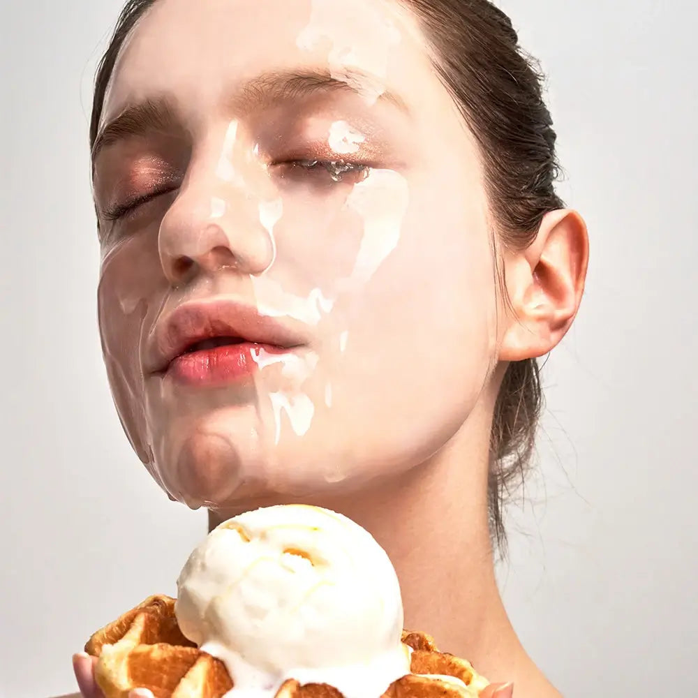 KOCOSTAR Waffle Mask Ice Cream Maske - Feuchtigkeitsspendend und Beruhigend, 38g